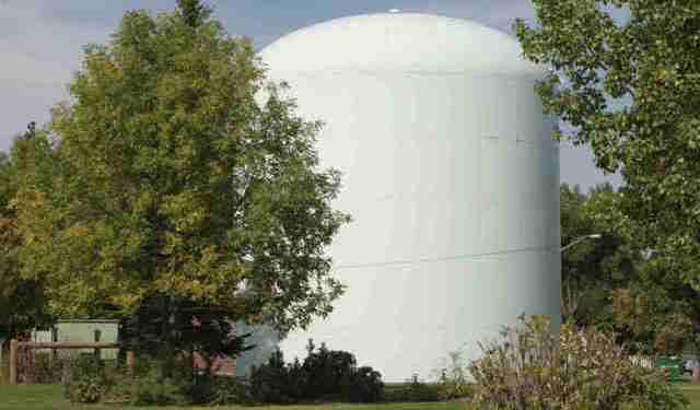 A White Domed Water Tower